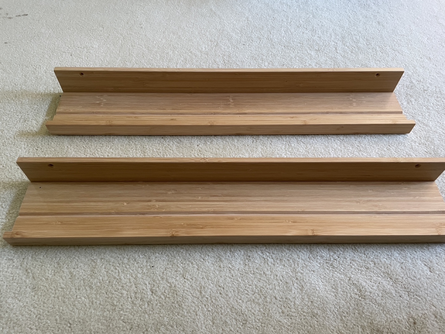 IKEA MÅLERÅS Bamboo Floating Shelves (Set of 2)