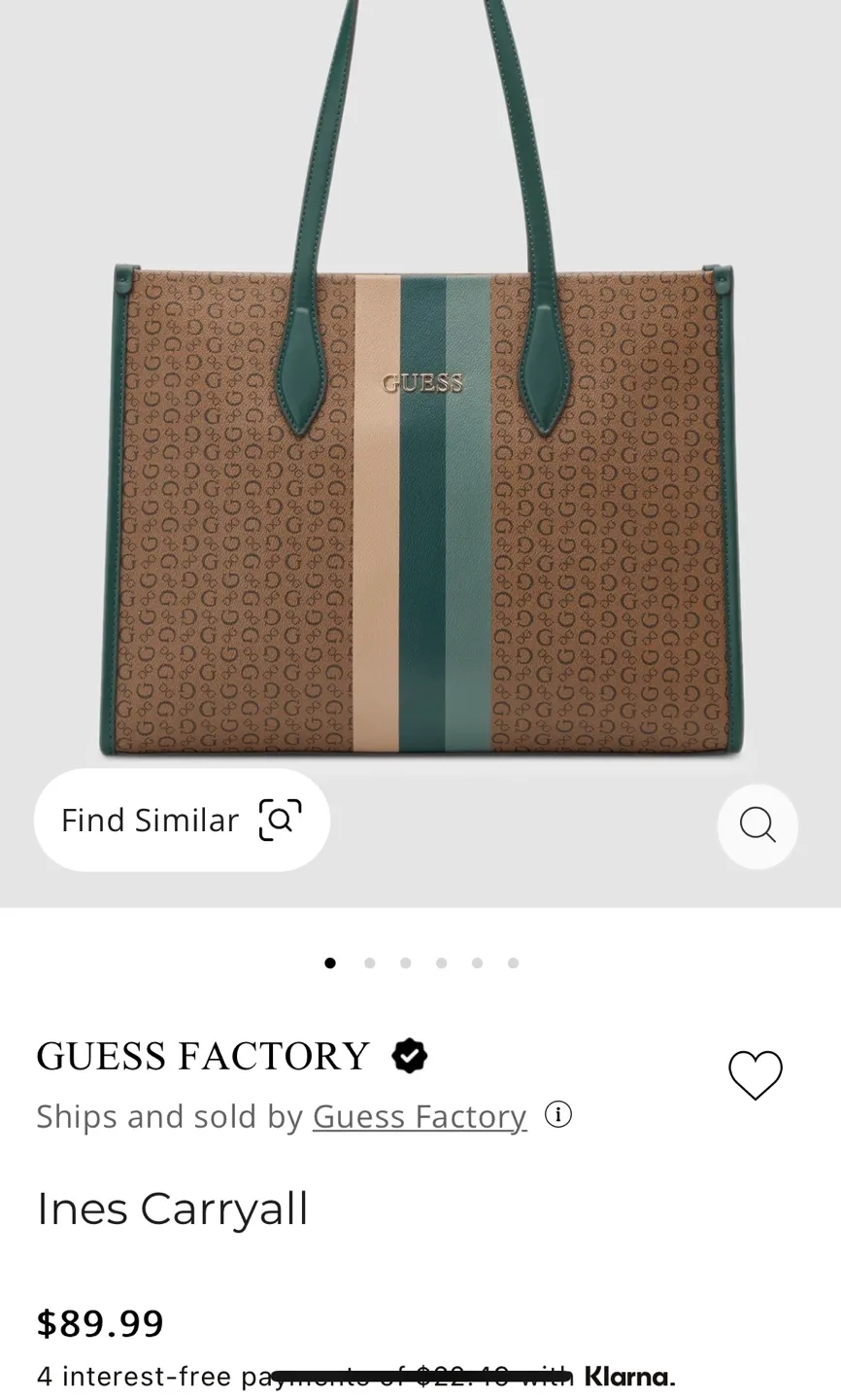 Guess Factory Ines Carryall Tote Bag image indicator(6)