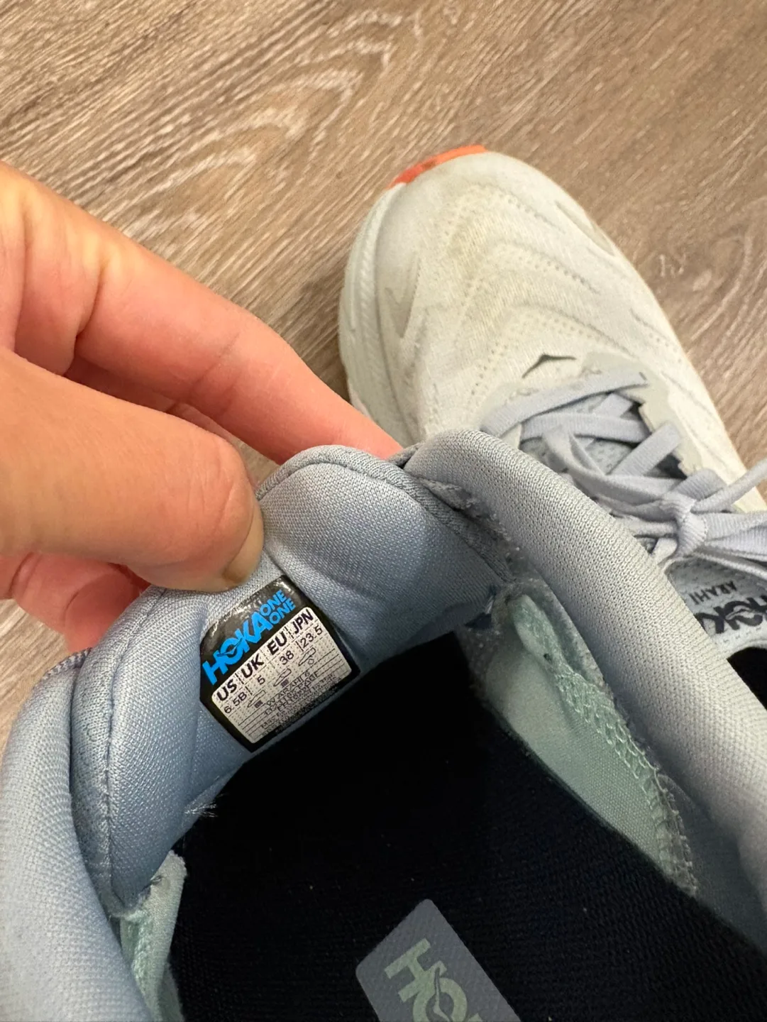 Hoka light blue running shoes - Women's Size 6.5 image indicator(3)