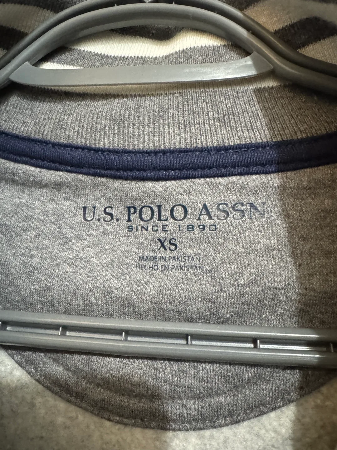 U.S. Polo Assn. Men's XS Grey 1/4 Zip Sweatshirt image indicator(3)