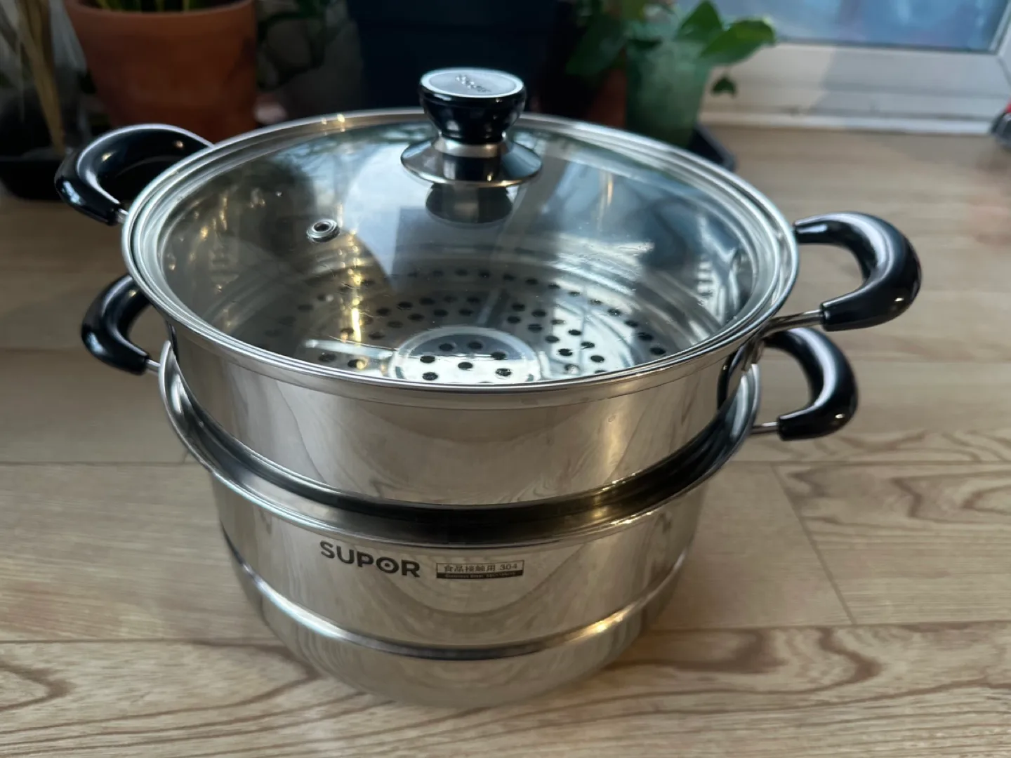 SUPOR 2-Tier Stainless Steel Steamer thumbnail
