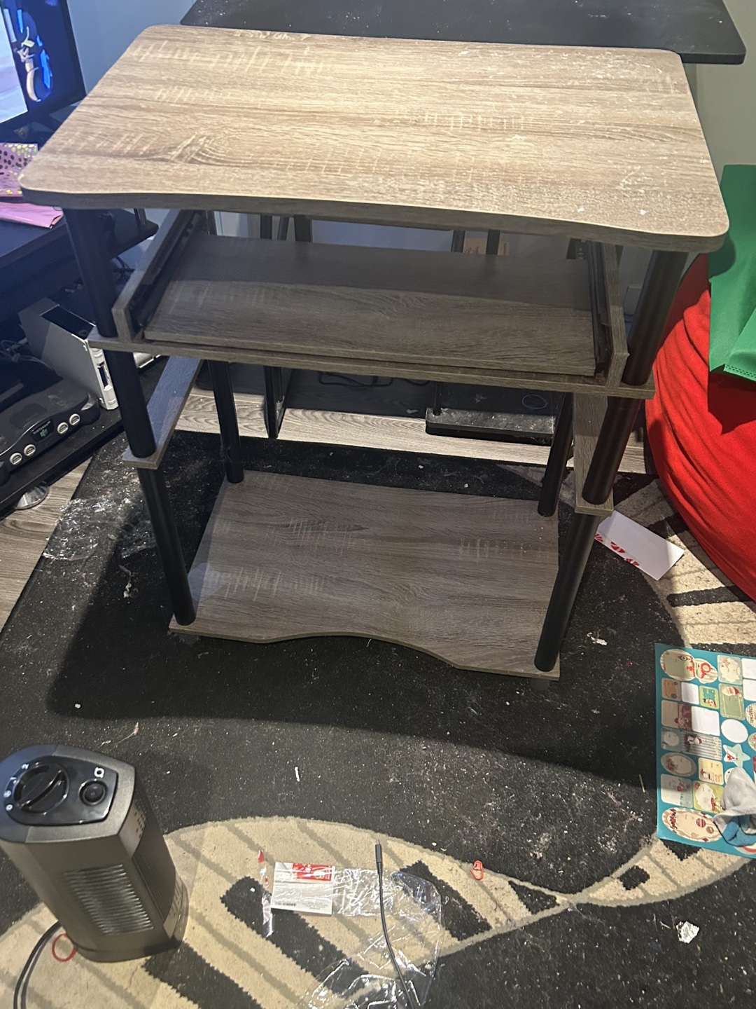 Three-Tier Computer Desk