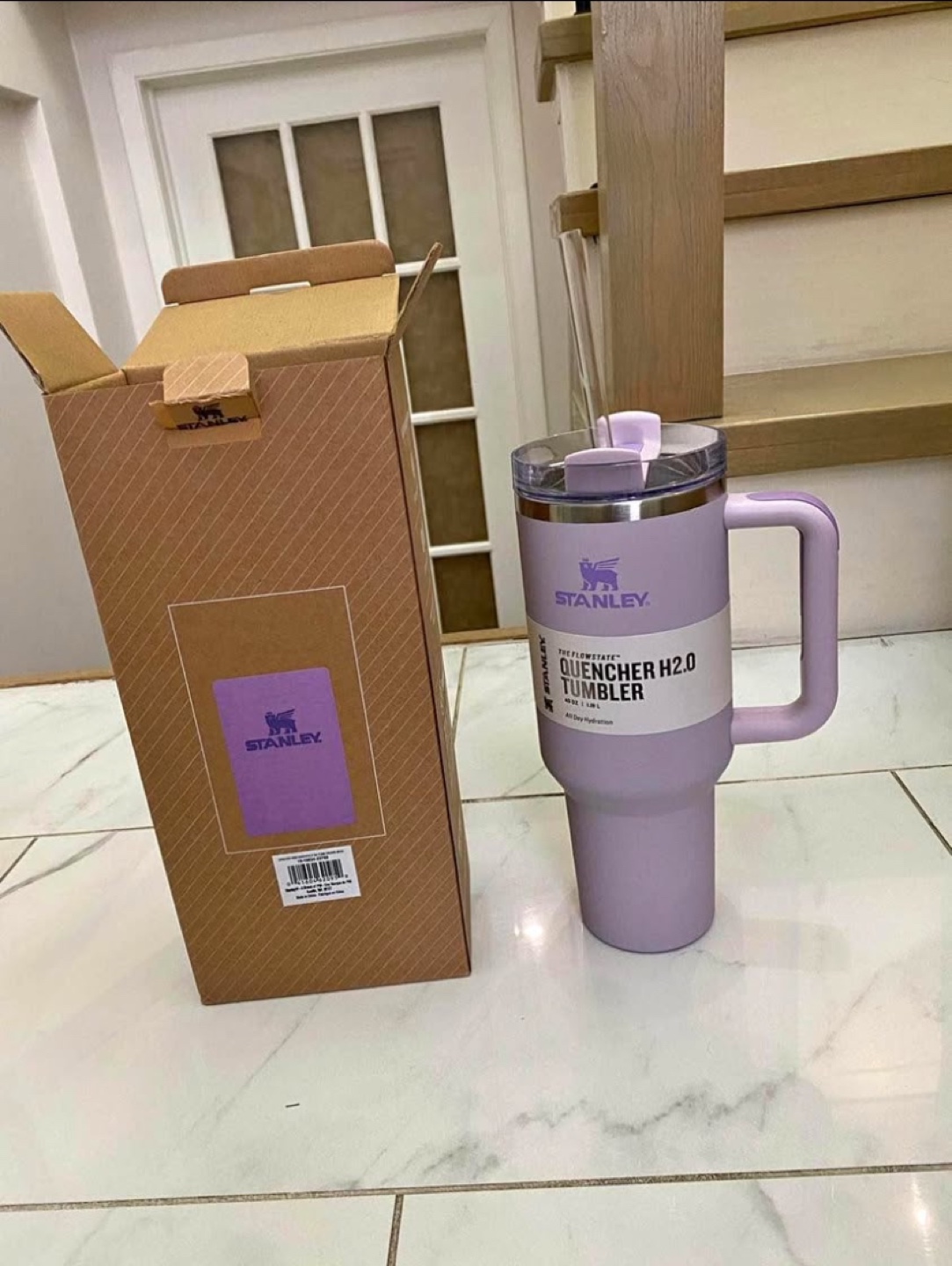 Purple Stanley Flowstate Tumbler 40oz