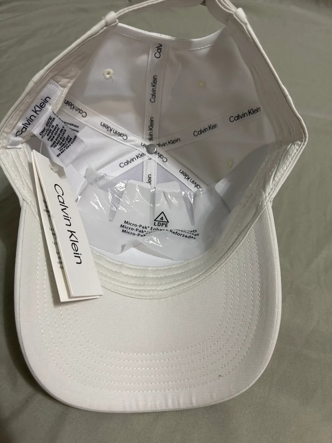 Calvin Klein White Baseball Cap image indicator(2)