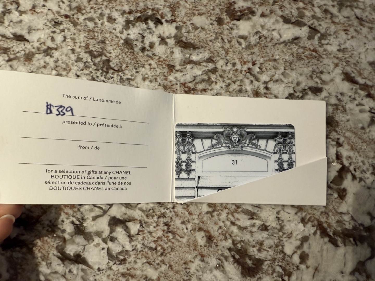 Chanel Gift Card - $320 - photo 2