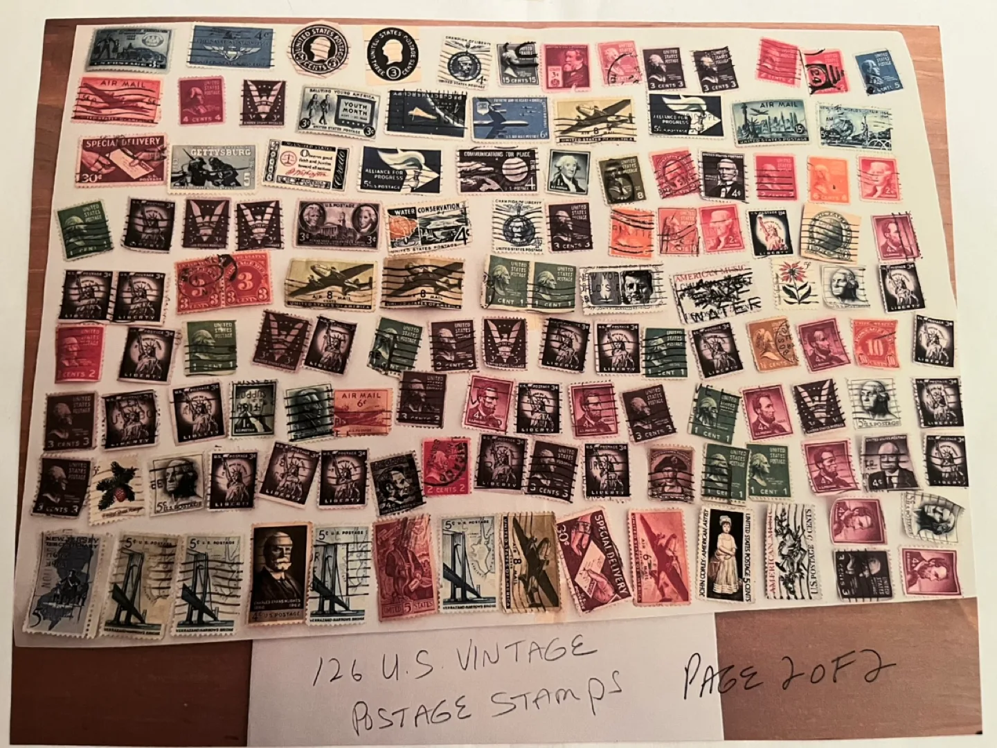 245 Collectible U.S. Vintage Postage Stamps image indicator(2)
