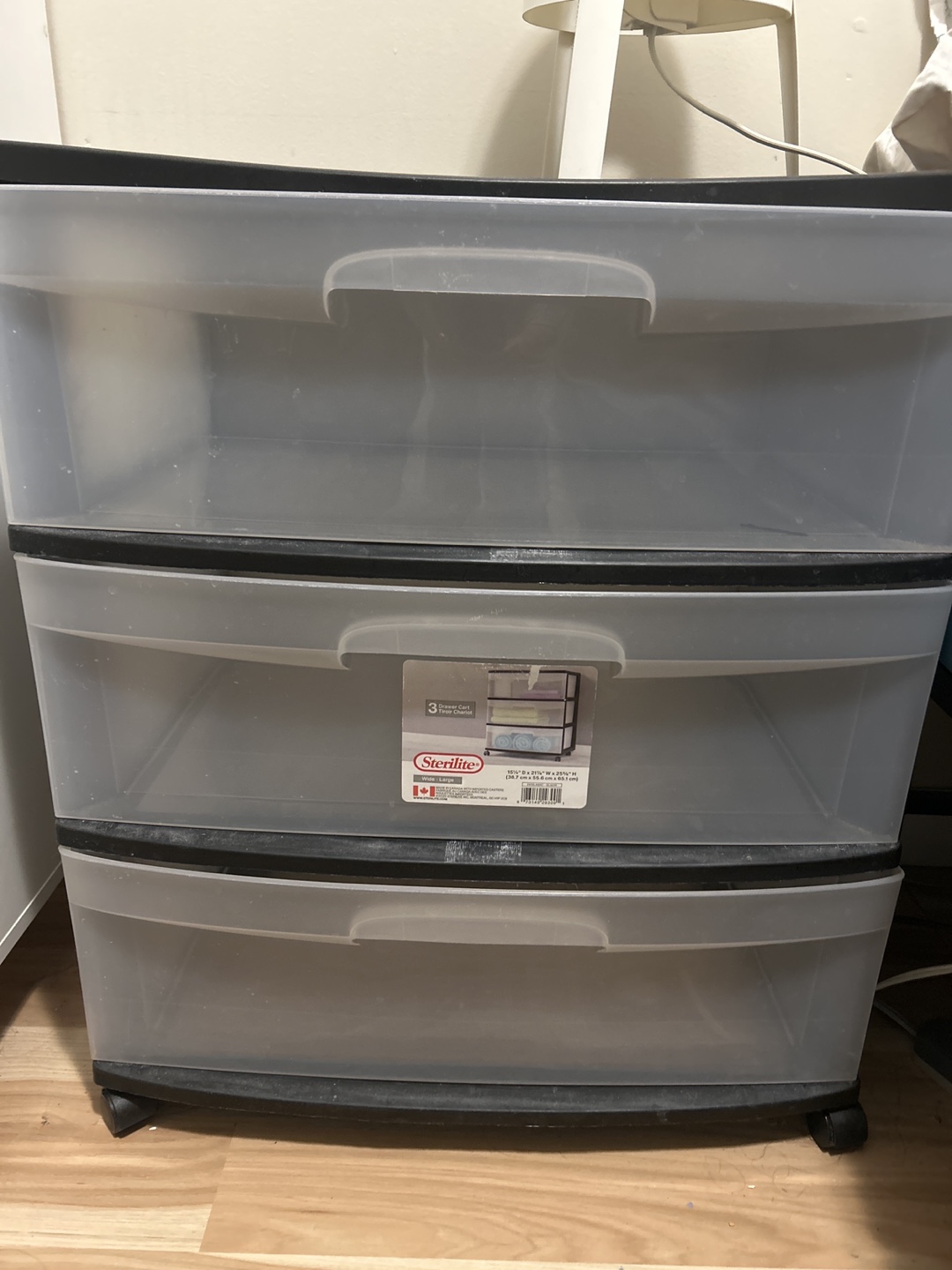 Sterilite 3-Drawer Cart