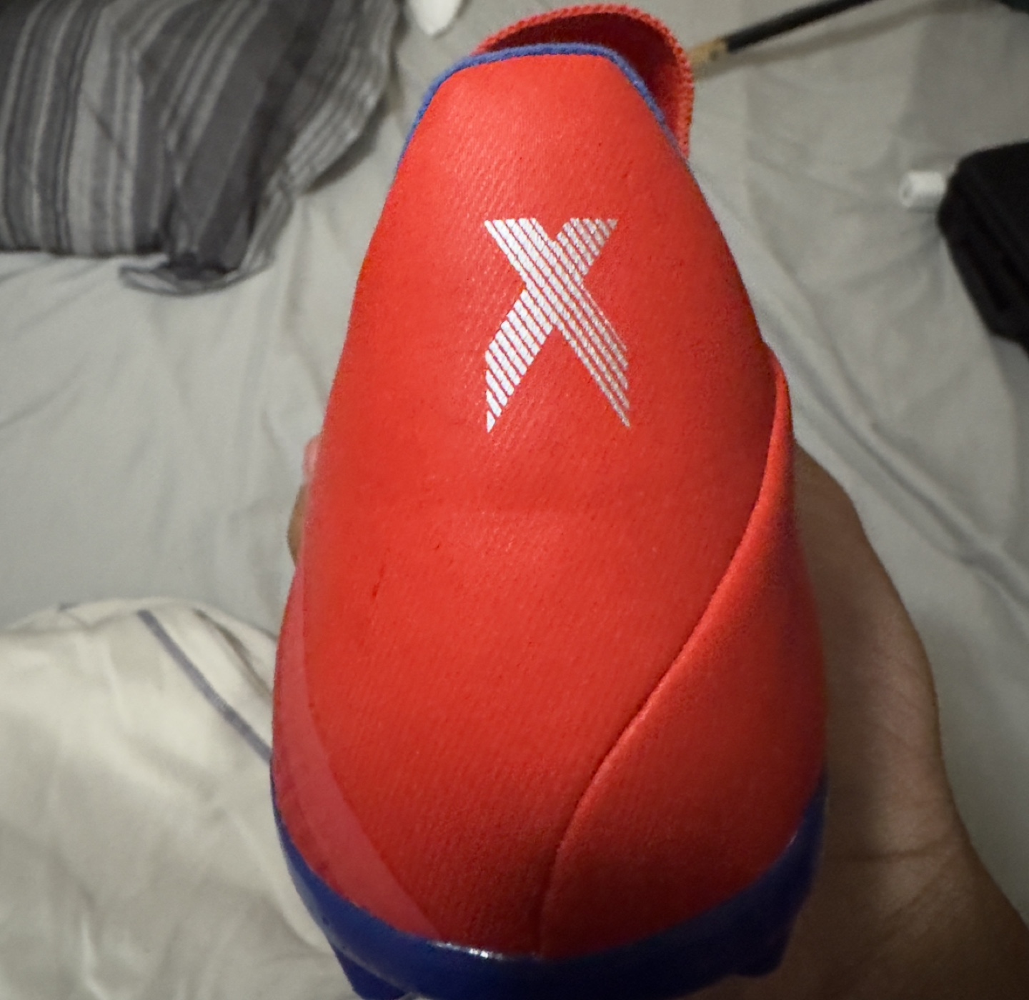 Adidas X 18.3 Firm Ground Soccer Cleats - Red/Blue - photo 2