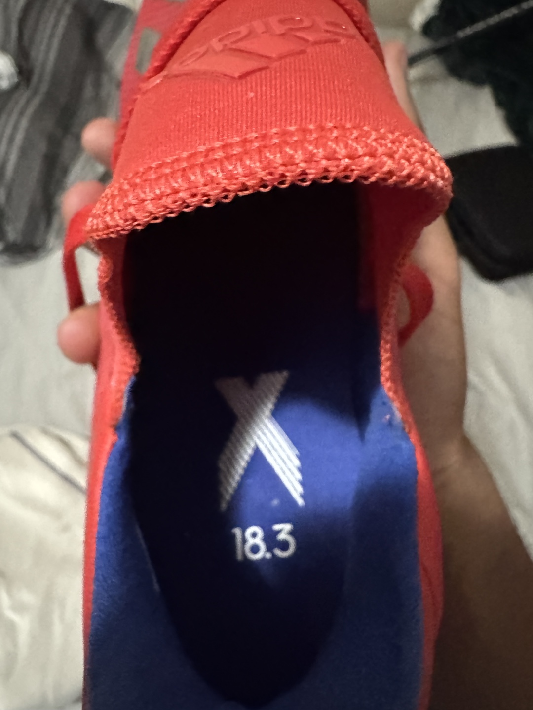 Adidas X 18.3 Firm Ground Soccer Cleats - Red/Blue - photo 5