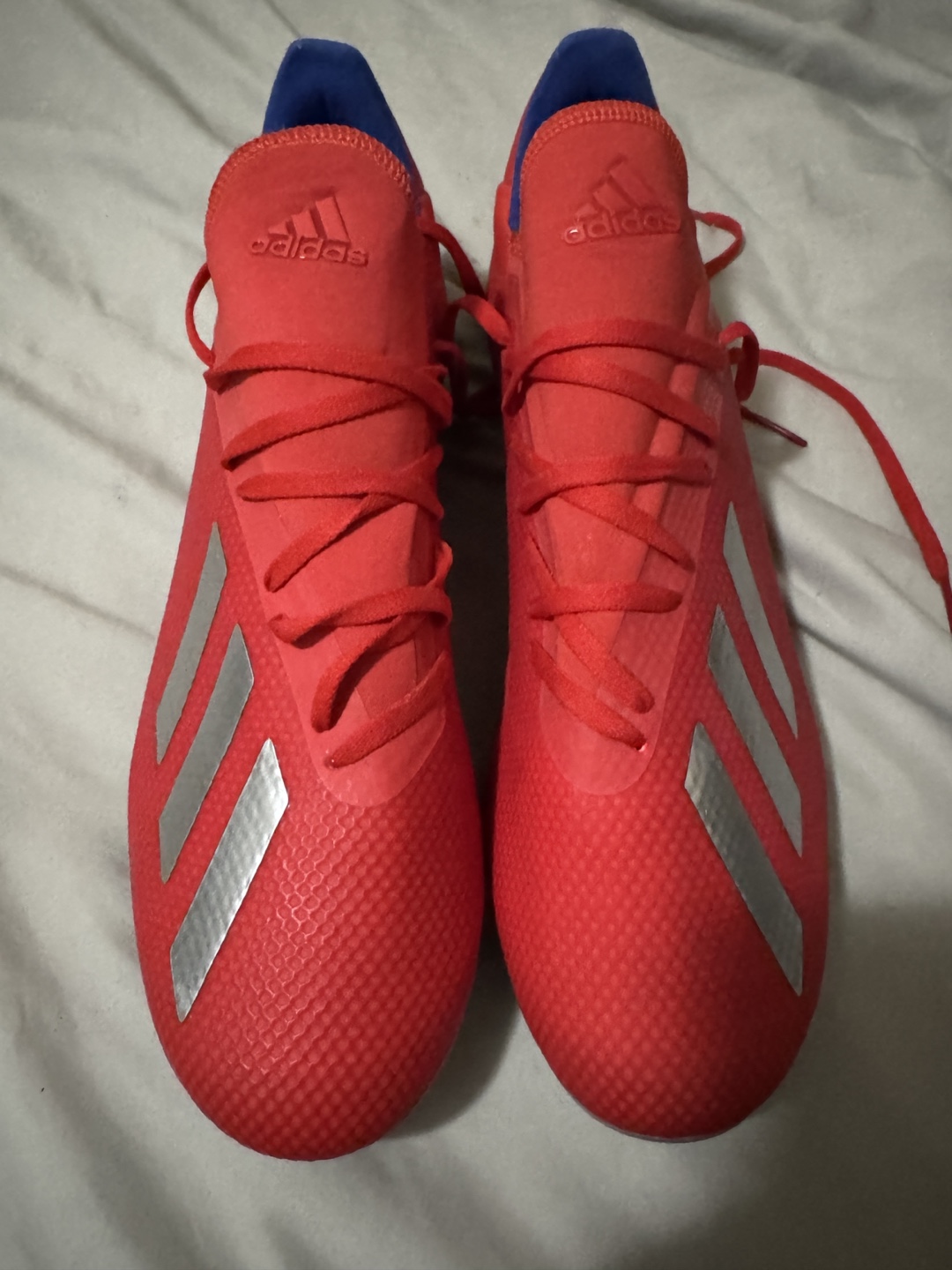 Adidas X 18.3 Firm Ground Soccer Cleats - Red/Blue
