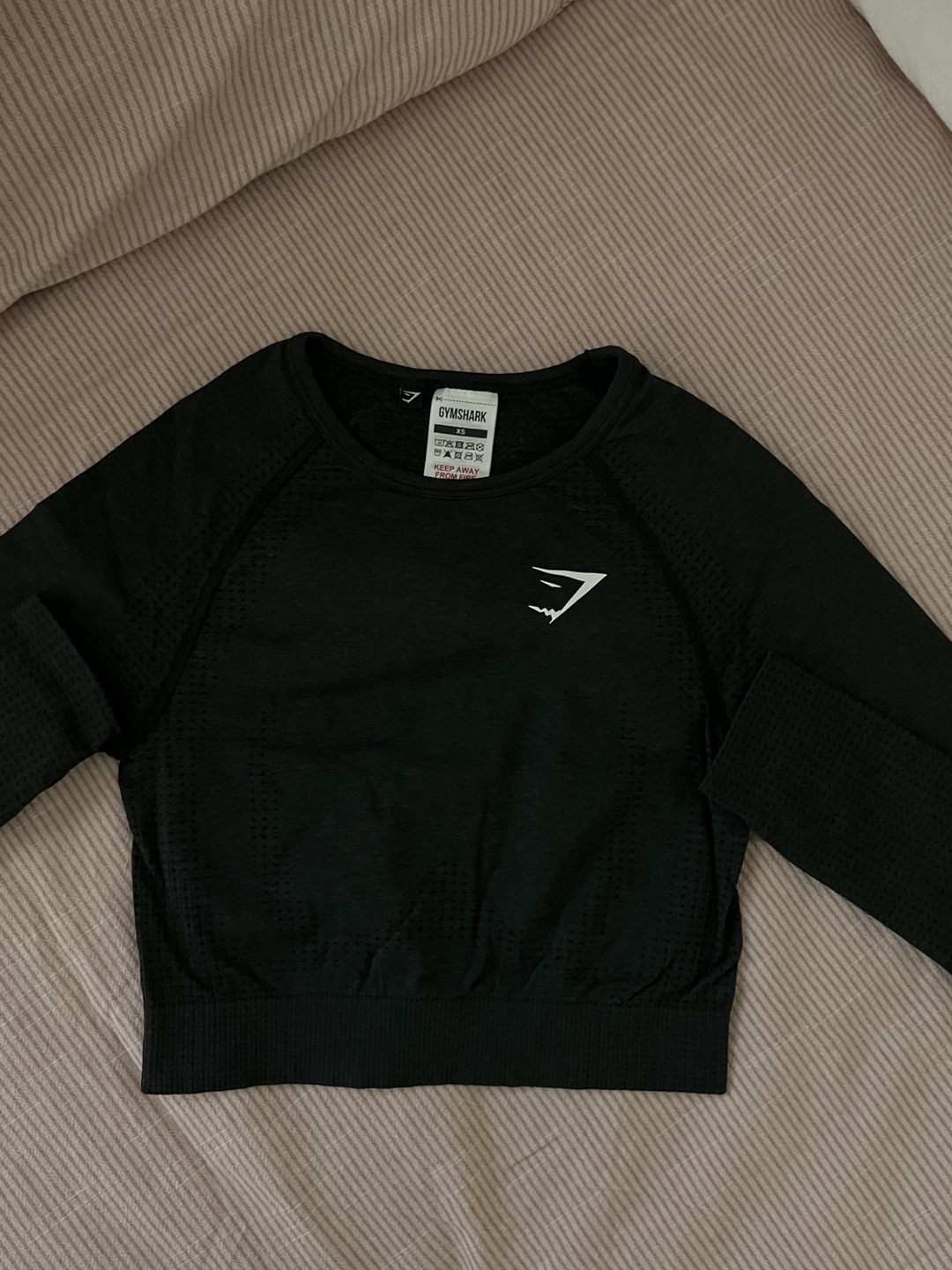 Gymshark Seamless Long Sleeve Crop Top - Size XS