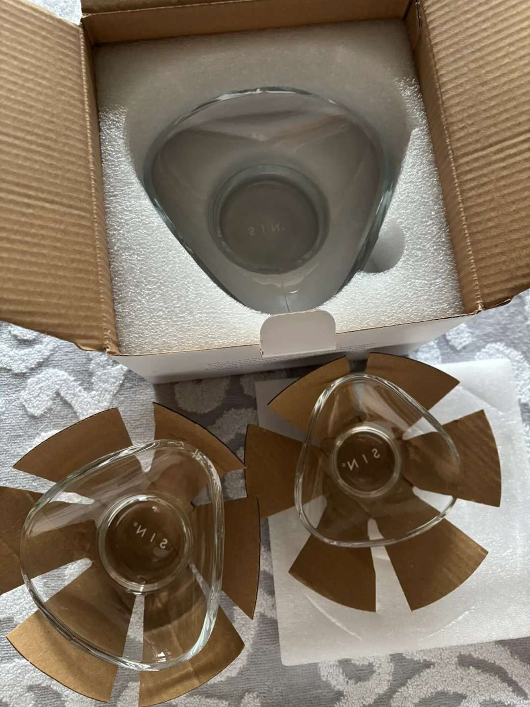 SIN - Urch Glass Decorative Bowls - Set of 3 image indicator(3)