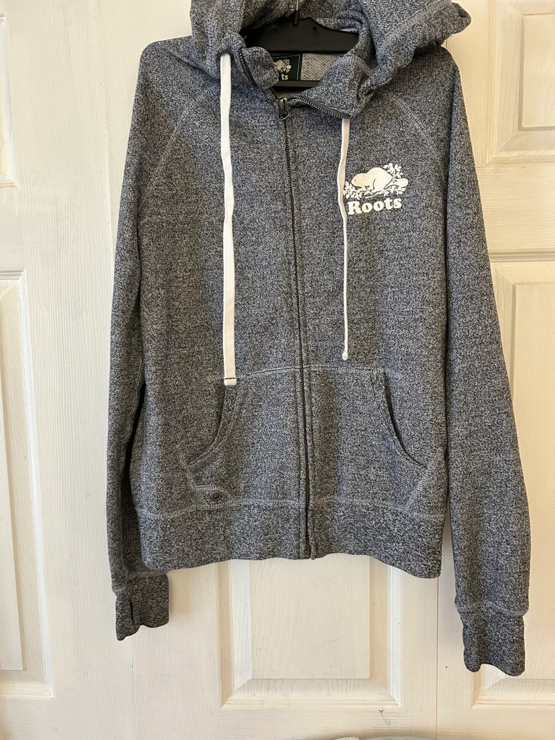 Roots Grey Zip-Up Hoodie med thumbnail
