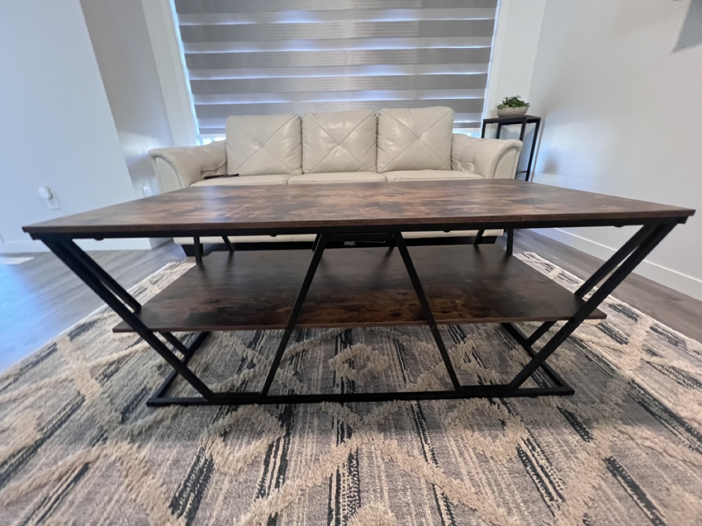 Coffee Table with Two Shelves and 2 ends tables