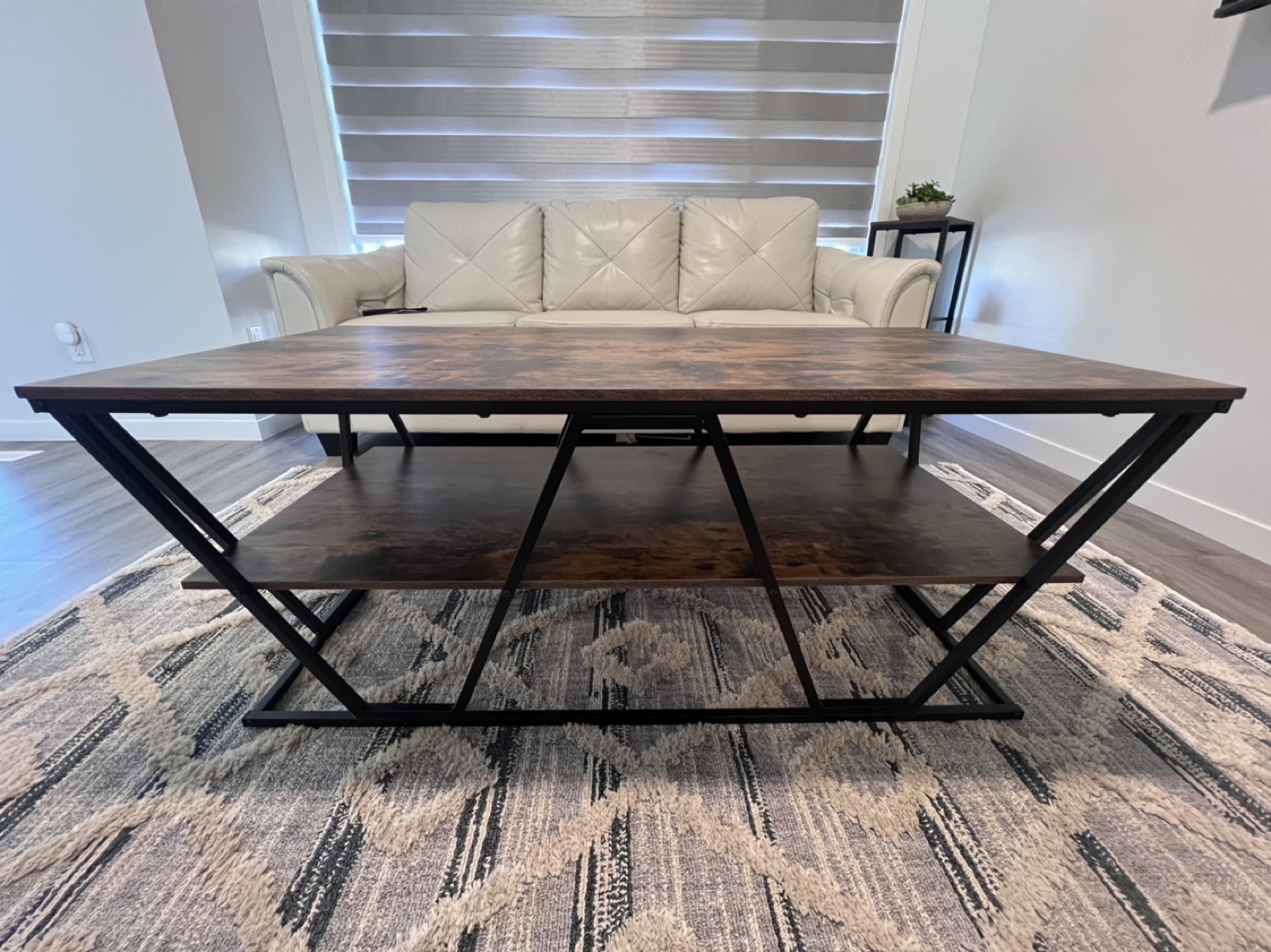 Coffee Table with Two Shelves and 2 ends tables - photo 4