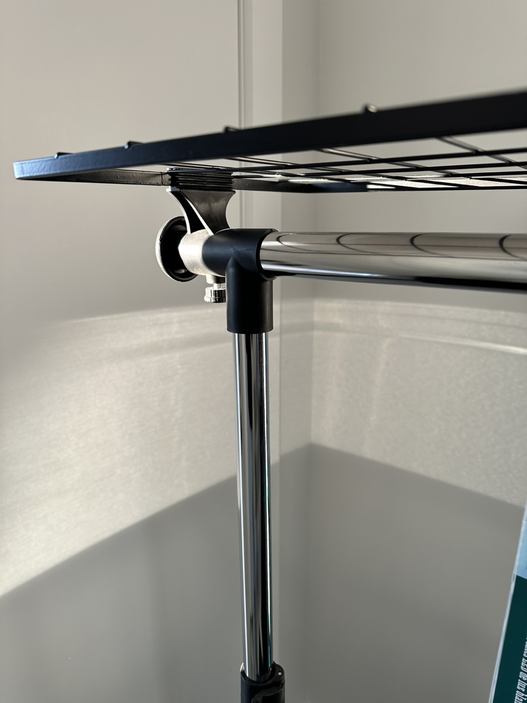 Rolling Garment Rack with Shelf - photo 2