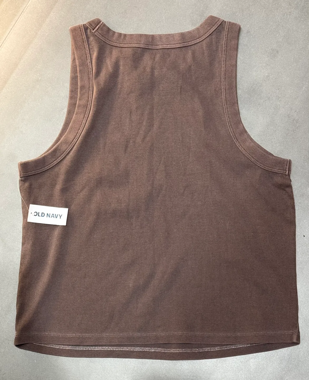 NEW WITH TAG brown old navy racer back tank size XL image indicator(2)