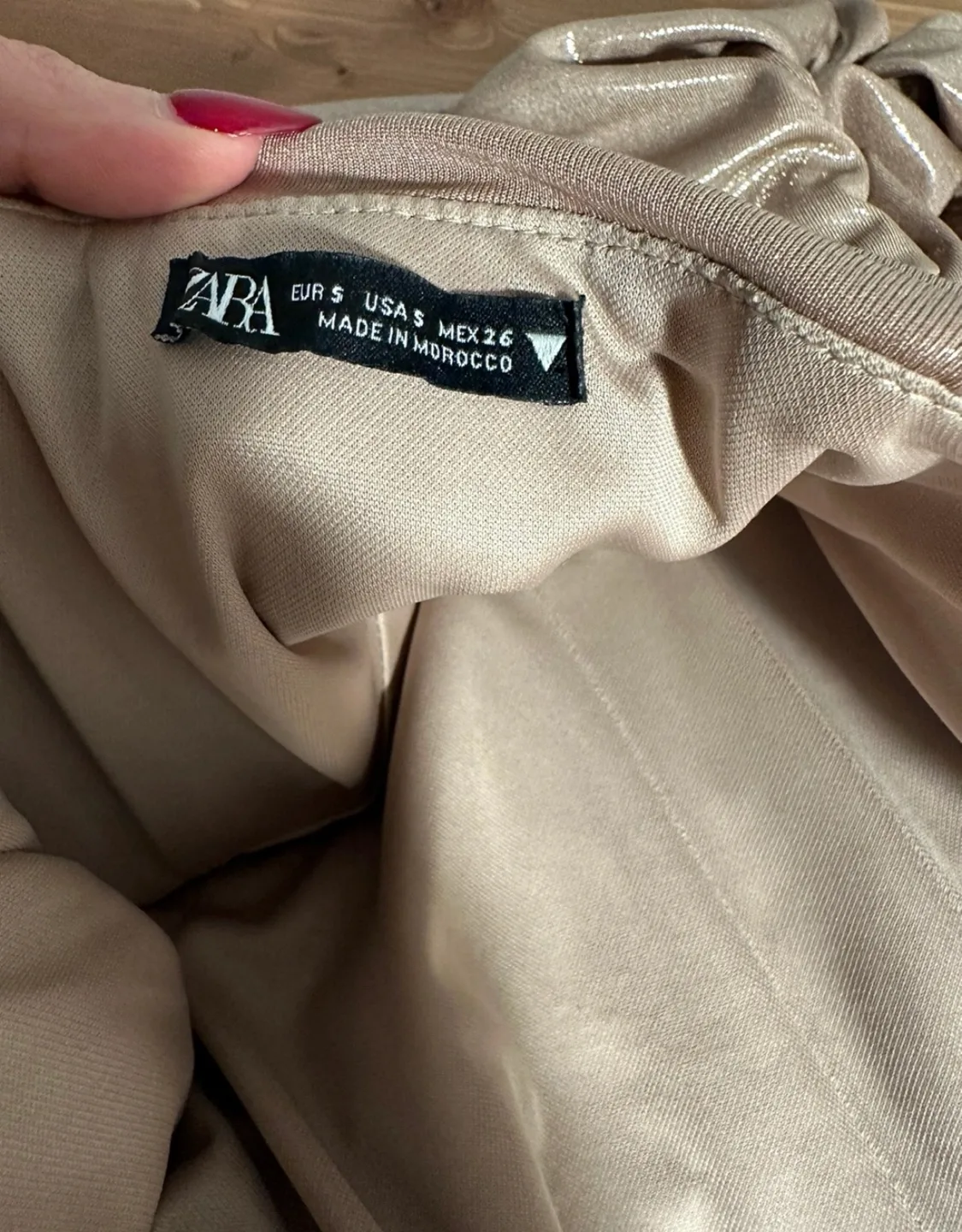 Metallic Gold Mini Dress image indicator(3)