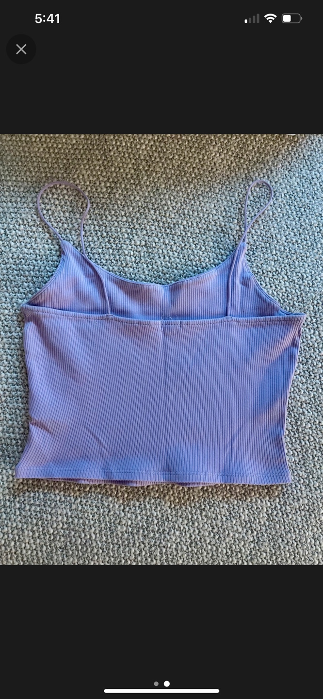 Garage Purple Ribbed Cami Top - photo 2