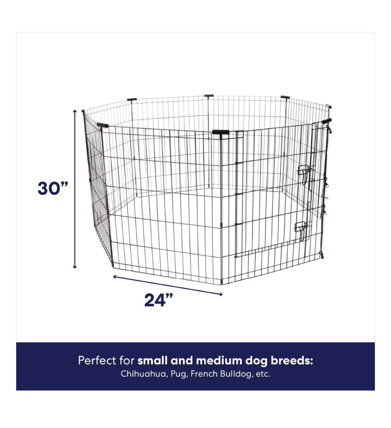 Black Wire Playpen With Door image indicator(3)