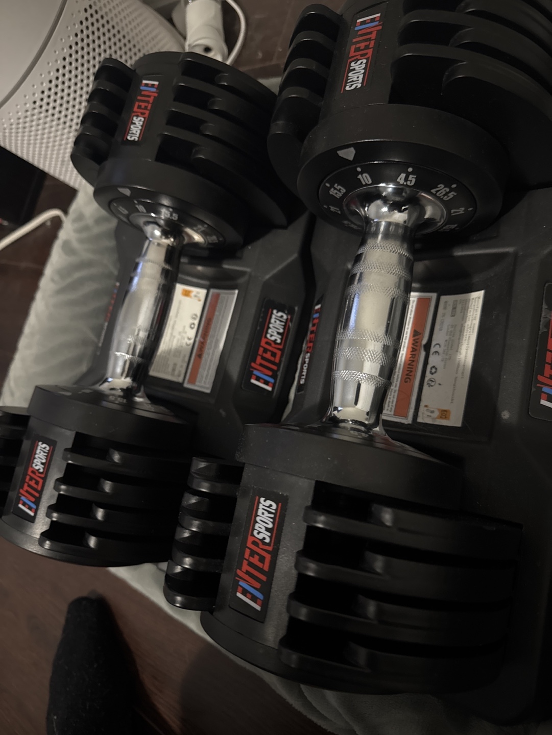 Elite Sports 12kg/26.5lbs Adjustable Dumbbells - photo 3