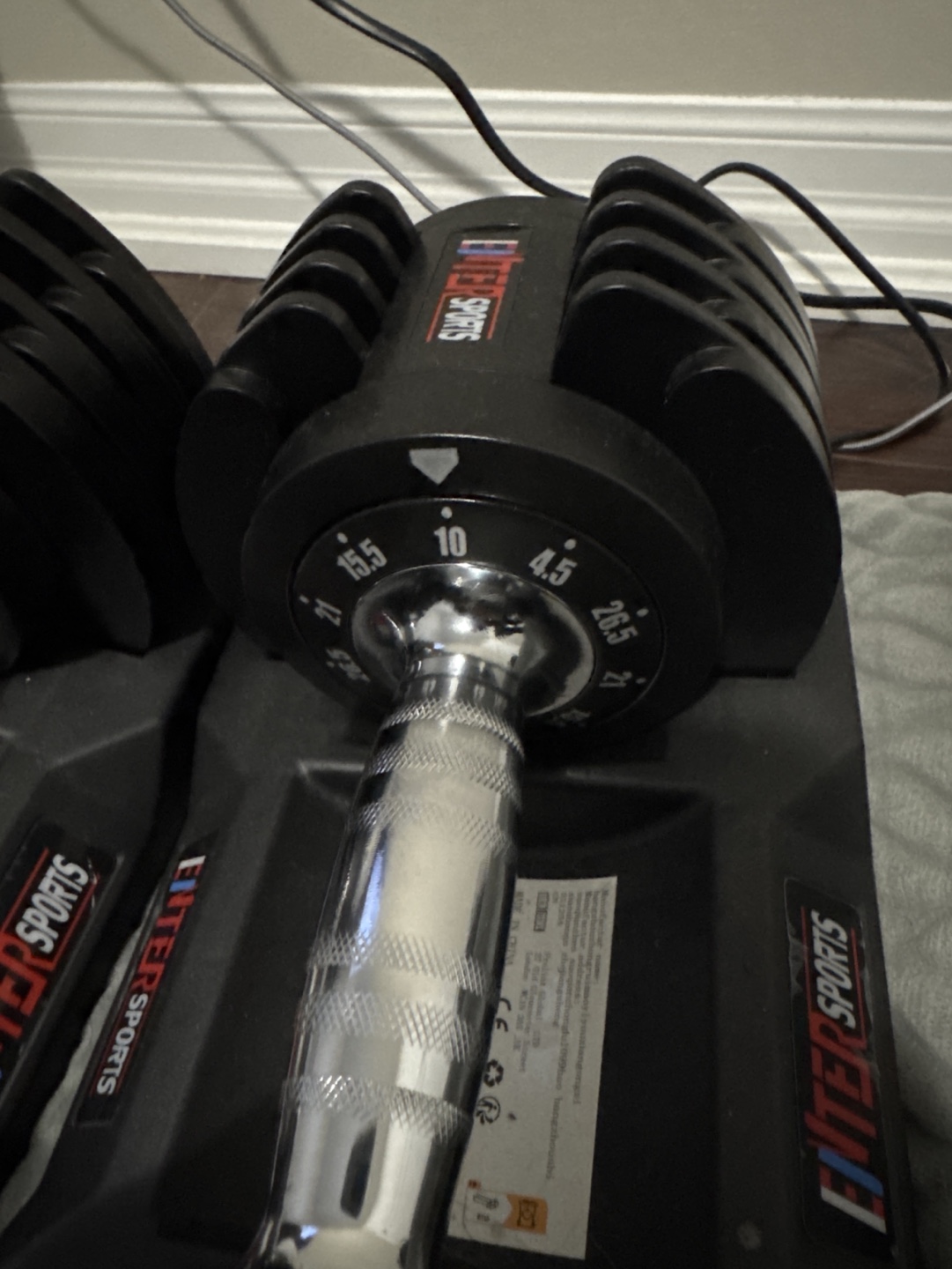 Elite Sports 12kg/26.5lbs Adjustable Dumbbells - photo 2