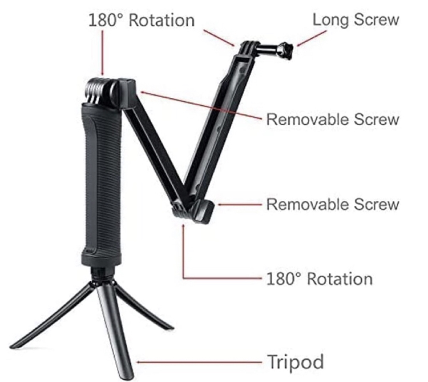 GoPro HERO12 Black Action Camera with Tripod