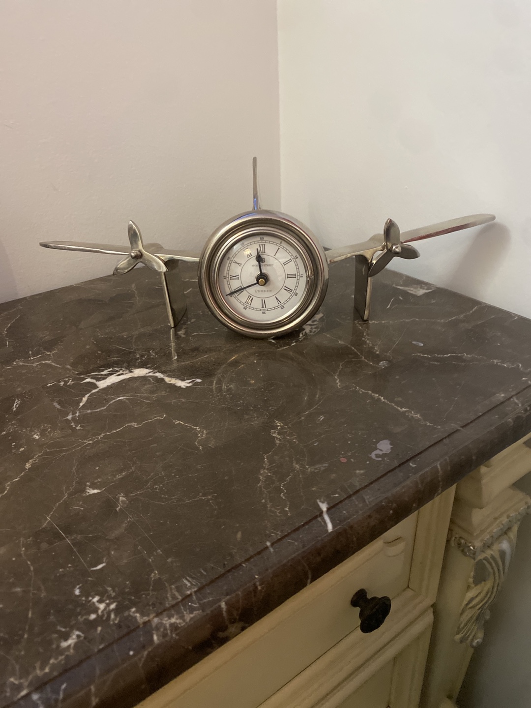 Airplane Shaped Clock - Desk Decor
