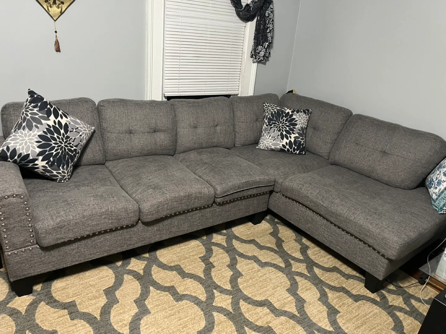 Gray Sectional Sofa image indicator(3)