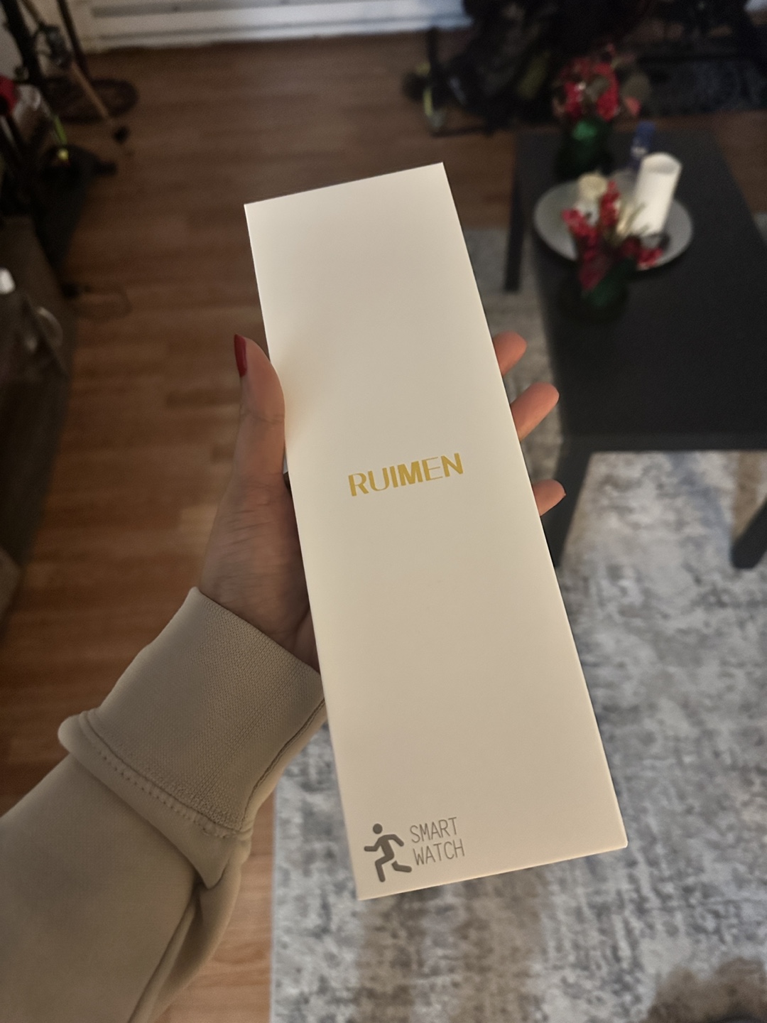Ruimen Smart Watch, Beige Band - photo 3