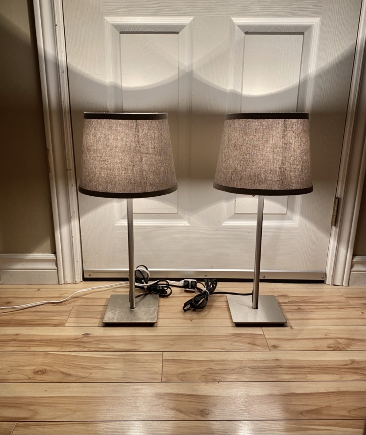 2 IKEA Grey Lamps