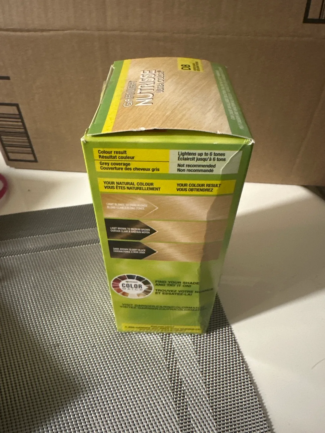 UNOPENED Garnier Nutrisse Ultra Color D8 Intense Bleach image indicator(4)