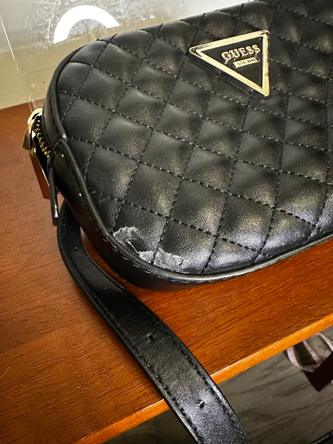 Guess Black Quilted Belt Bag image indicator(6)
