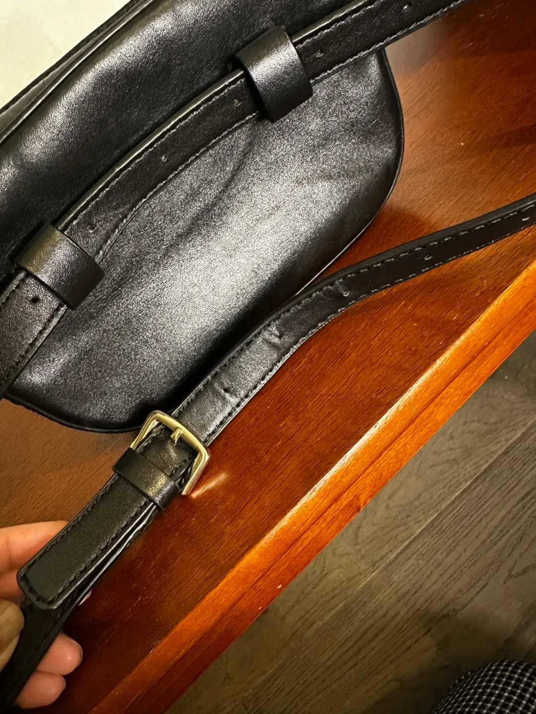 Guess Black Quilted Belt Bag image indicator(5)