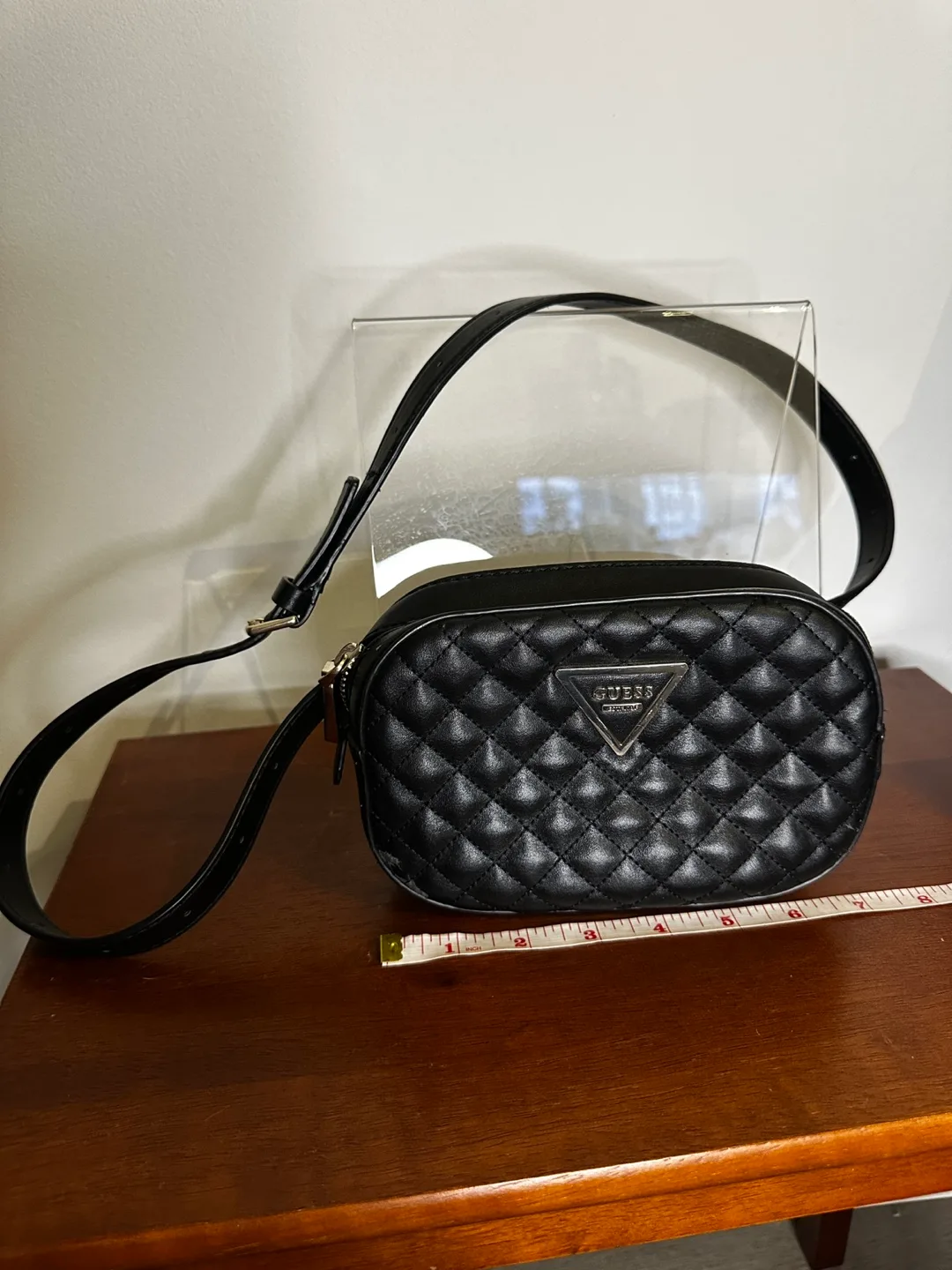 Guess Black Quilted Belt Bag image indicator(3)
