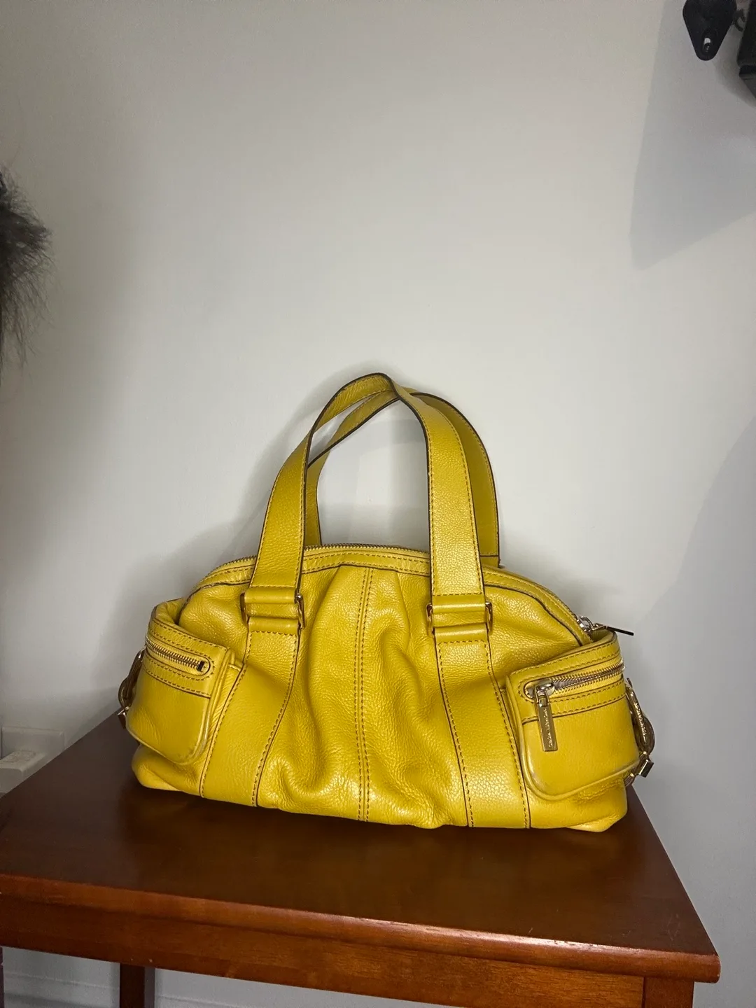 Michael Kors Yellow Leather Handbag image indicator(2)