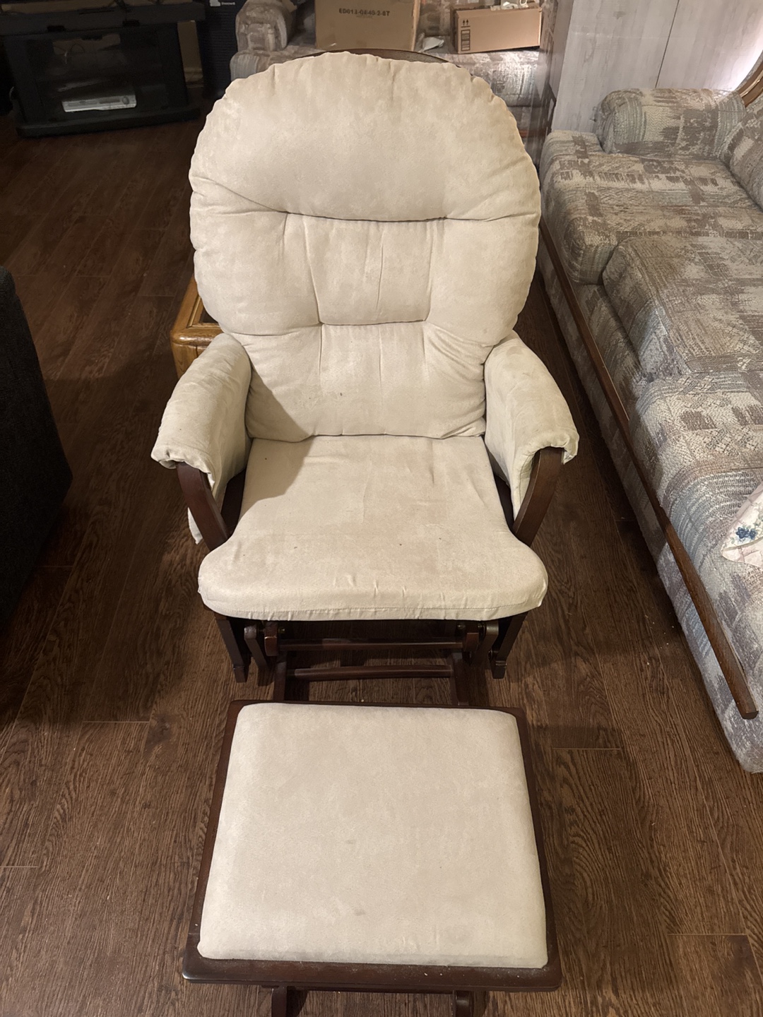 Glider Rocker with Ottoman