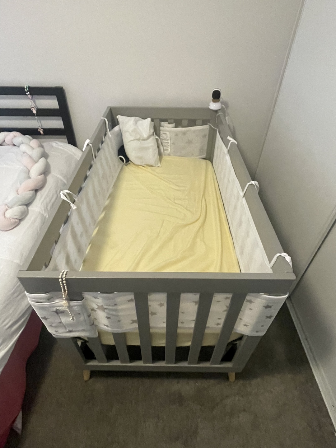 Babyletto Hudson Convertible Crib - Grey