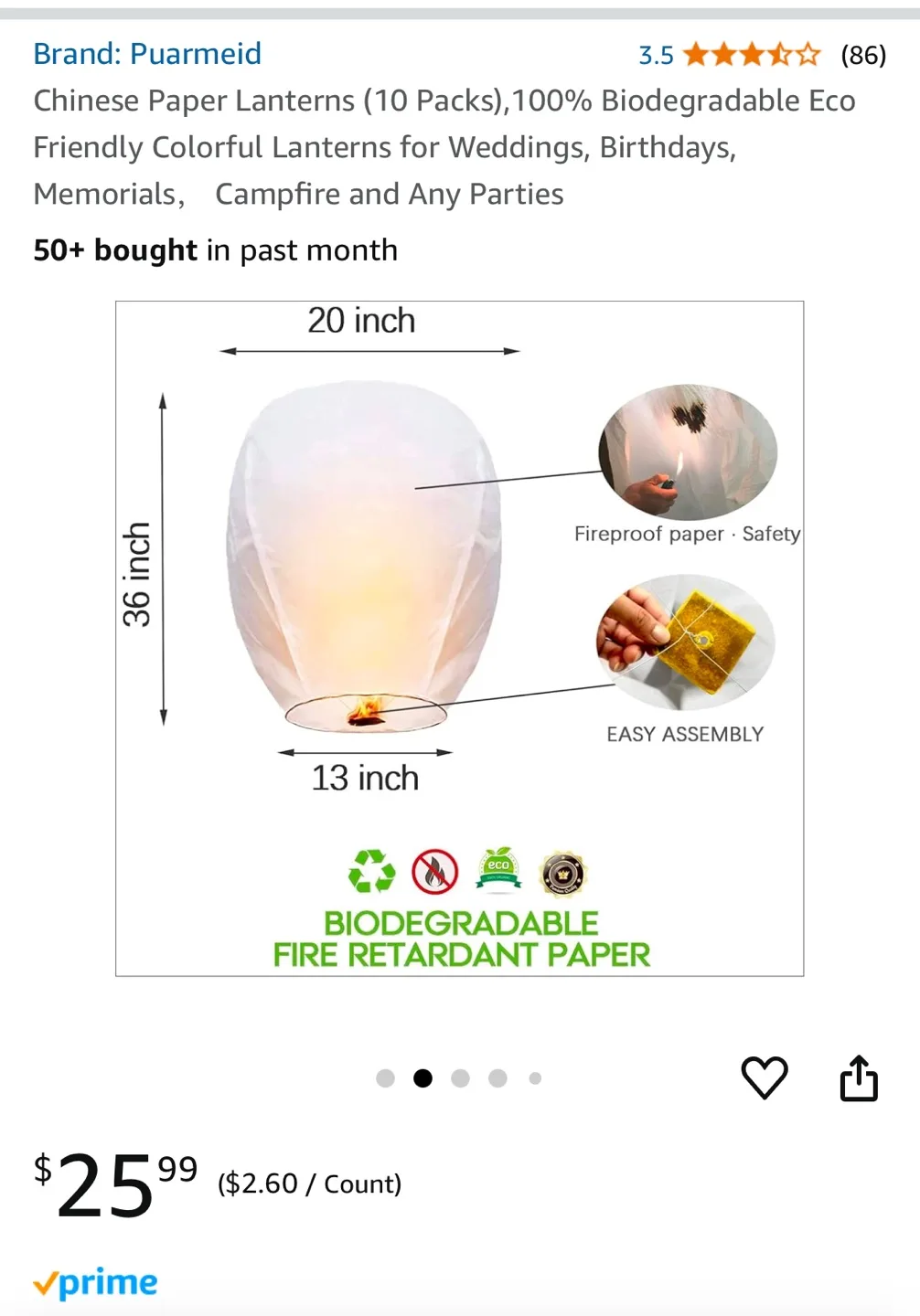 Wishing Light Sky Lanterns (4 Pack) image indicator(2)