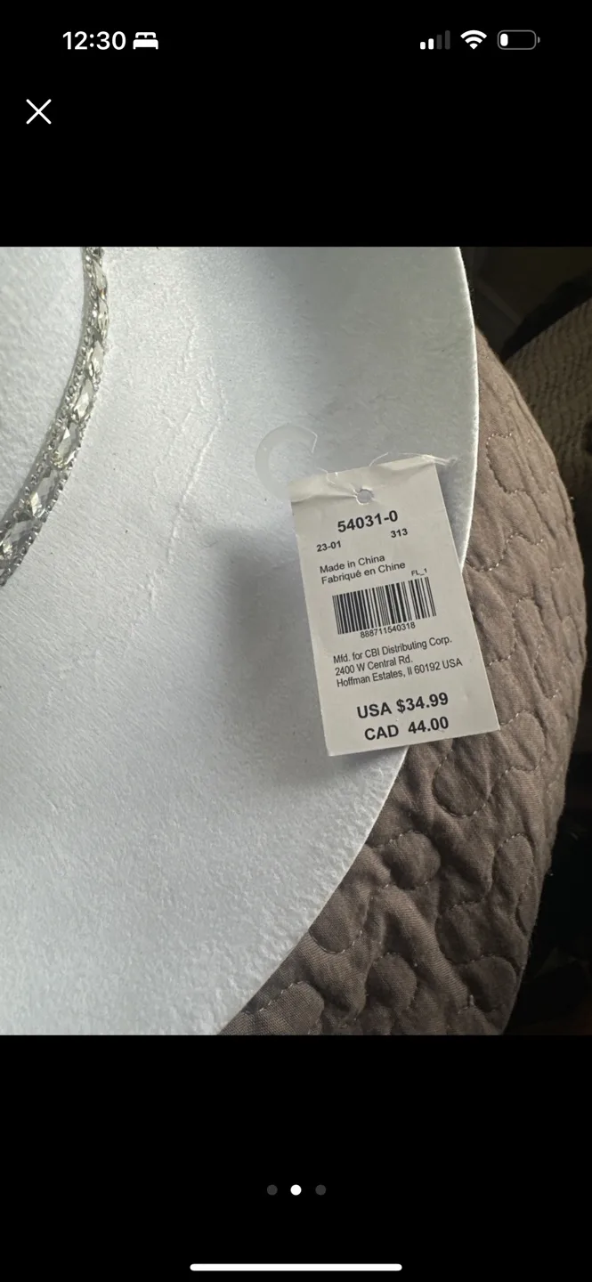 White Rhinestone Cowboy Hat image indicator(2)