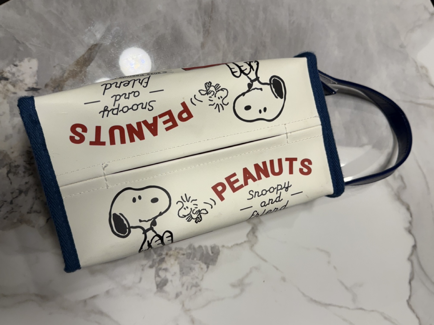 Snoopy car tissue box holder cover supplies