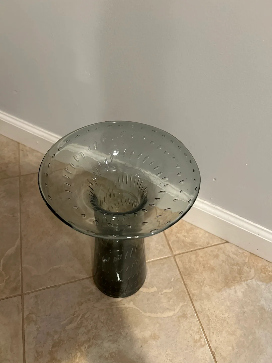 Rare vintage Blenko Rainbow Erickson tall art glass vase MCM image indicator(2)