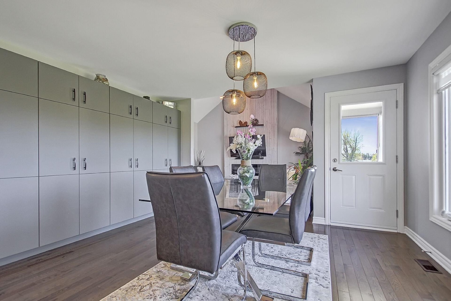 Modern Glass Dining Table with Six Chairs - photo 3
