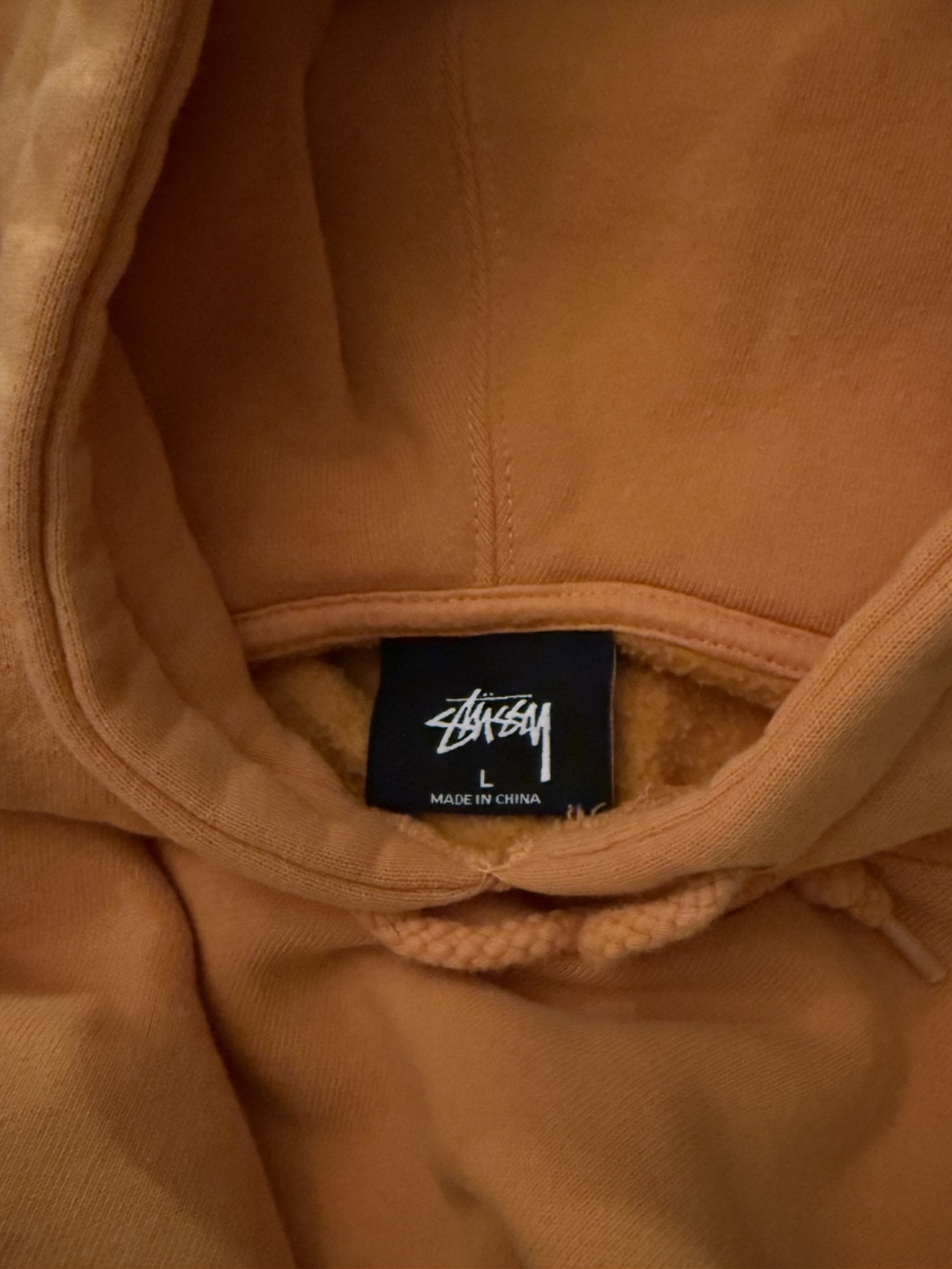 Authenticated Stüssy Orange Hoodie Size Large - photo 4
