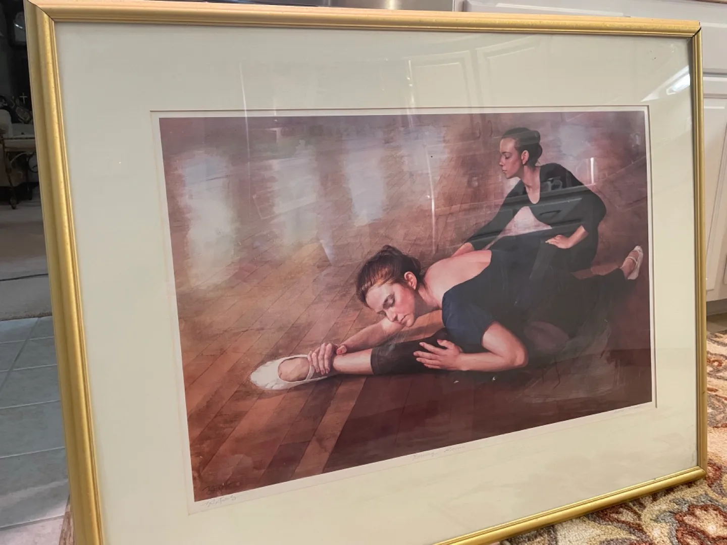 Framed Ballet Dancer Art Print thumbnail