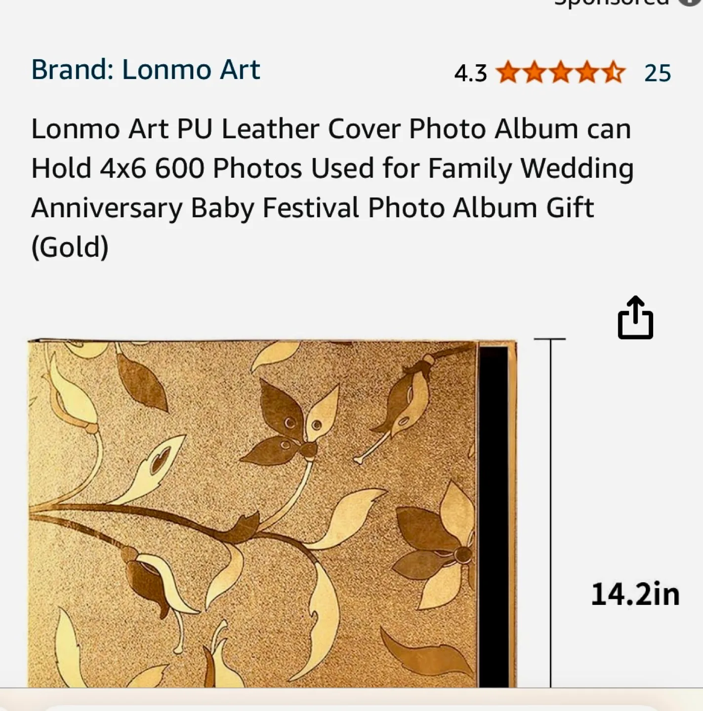 Lonmo Art Gold Photo Album thumbnail