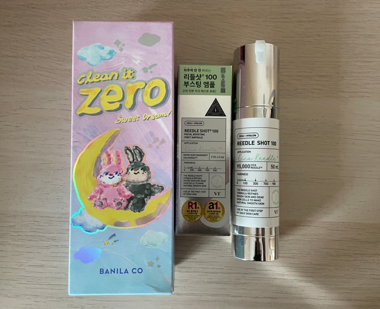 Banila Co Cleansing foam + VT Cica Reedle Shot 100 Ampoule