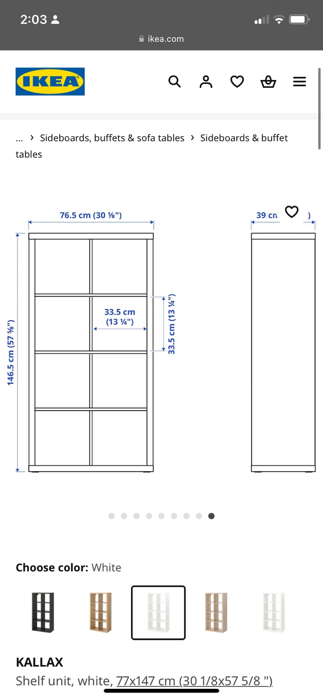 IKEA Kallax Shelf Unit - White - photo 3