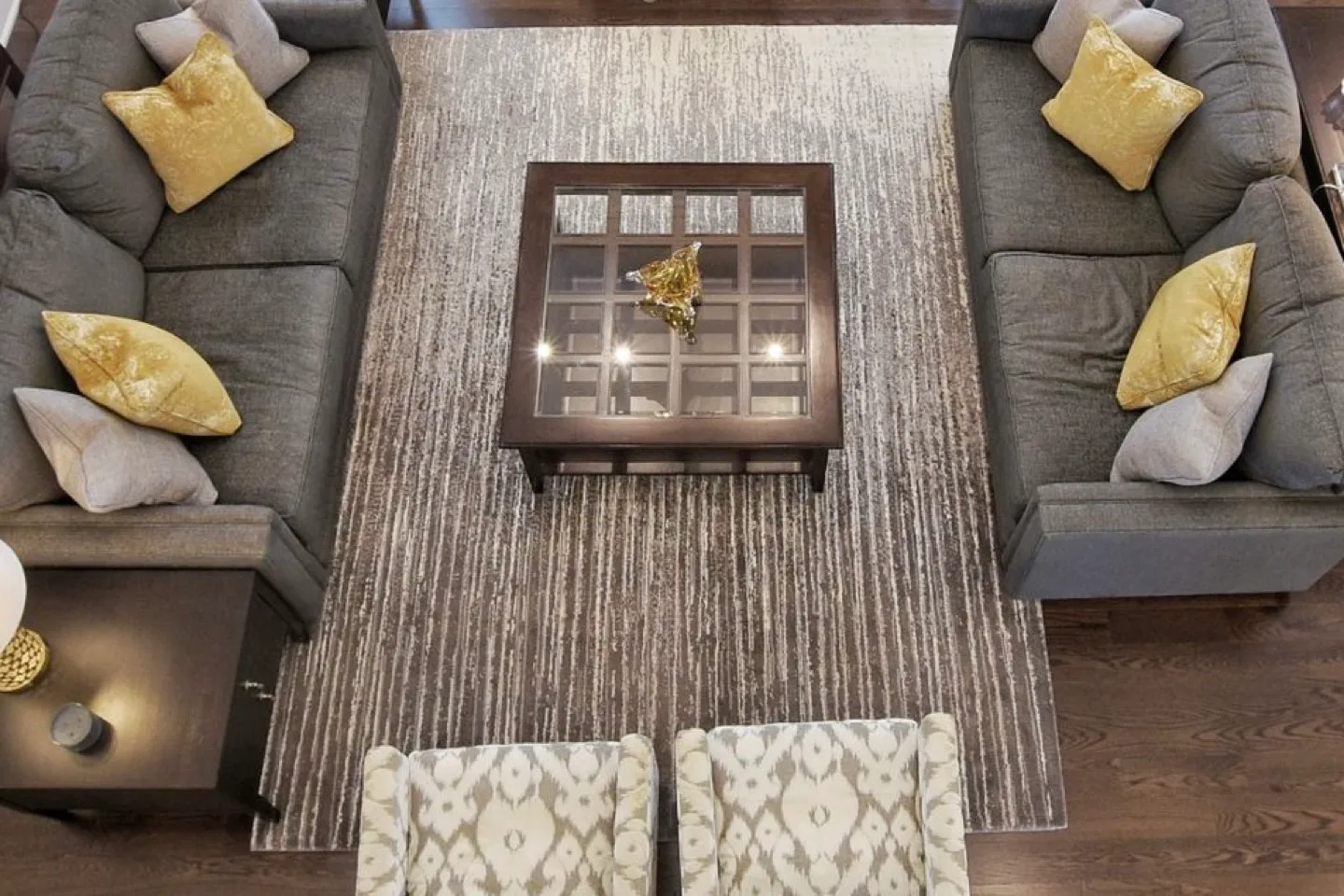Large Modern Area Rug - Grey and Beige thumbnail