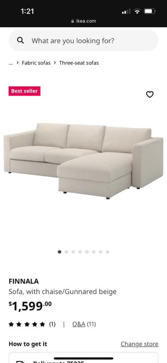 Beige Sectional Sofa - photo 5